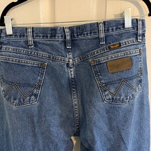 Wrangler George Strait 36x34  Cowboy Cut Jeans 13MGSHD Medium Wash Western